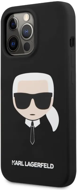 Kryt pre mobil Karl Lagerfeld Liquid Silicone Karl Head Kryt pre Apple iPhone 13 Pro Black