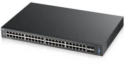 Switch Zyxel XGS2210-52, do racku, 48x RJ-45, 4x SFP, DHCP snooping, L2, l3 (smerovač), L4