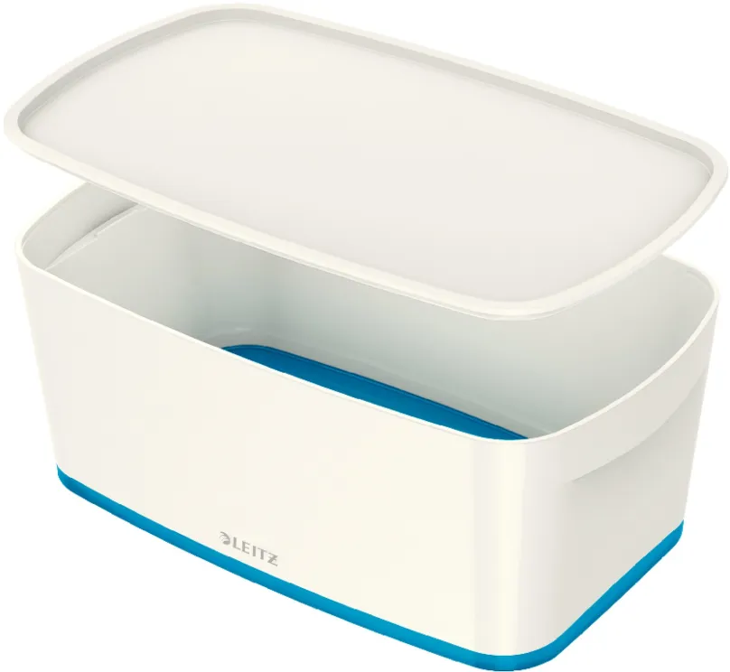 Úložný box Leitz WOW MyBox, veľkosť S, biela/modrá