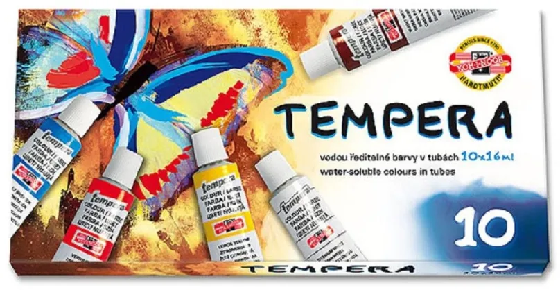 Tempery Temperové farby KOH 10 x 16ml - 162548