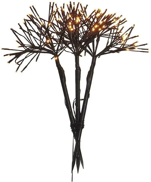 Vianočné osvetlenie LAALU LED kvety svetelné so zápichmi do zeme 60 x 140 cm - vonkajšie