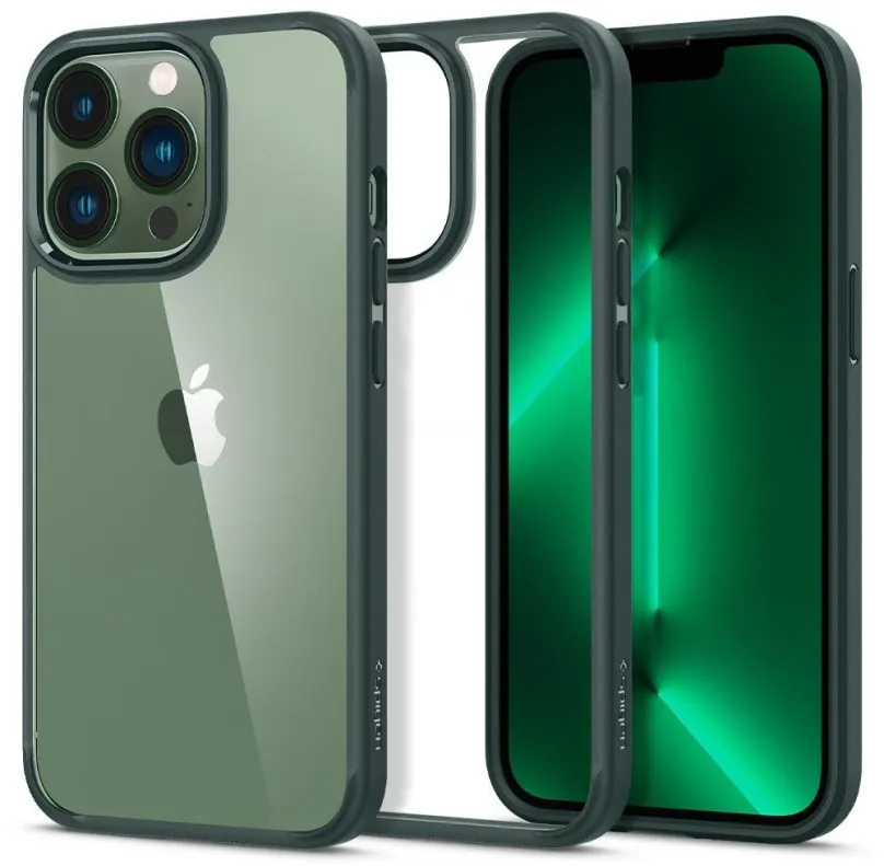 Kryt na mobil Spigen Ultra Hybrid Midnight Green iPhone 13 Pro, pre Apple iPhone 13 Pro, m
