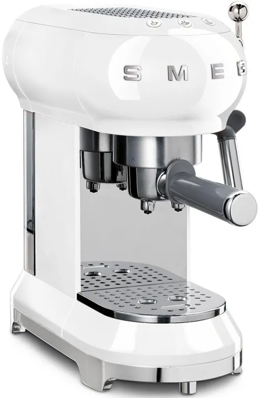 Pákový kávovar SMEG 50's Retro Style, biely