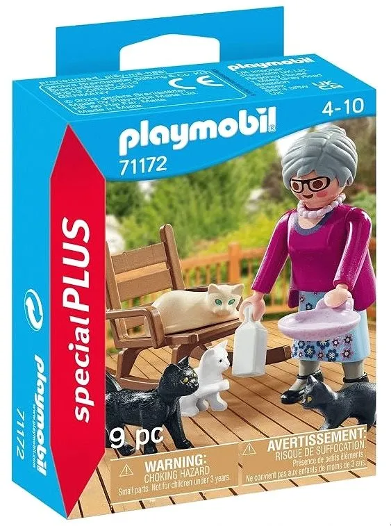 Stavebnica Playmobil 71172 Babička s mačkami