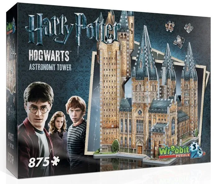 3D puzzle Wrebbit 3D puzzle Harry Potter: Rokfort, Astronomická veža 875 dielikov