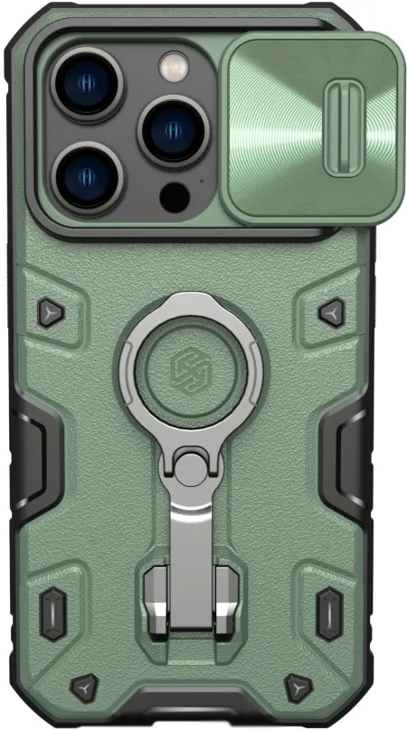 Kryt na mobil Nillkin CamShield Armor PRO Zadný Kryt pre Apple iPhone 14 Pre Dark Green