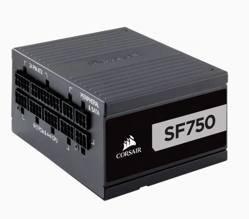 Počítačový zdroj Corsair SF750, 750W, SFX, 80 PLUS Platinum, účinnosť 94%, 2 ks PCIe (8-pi