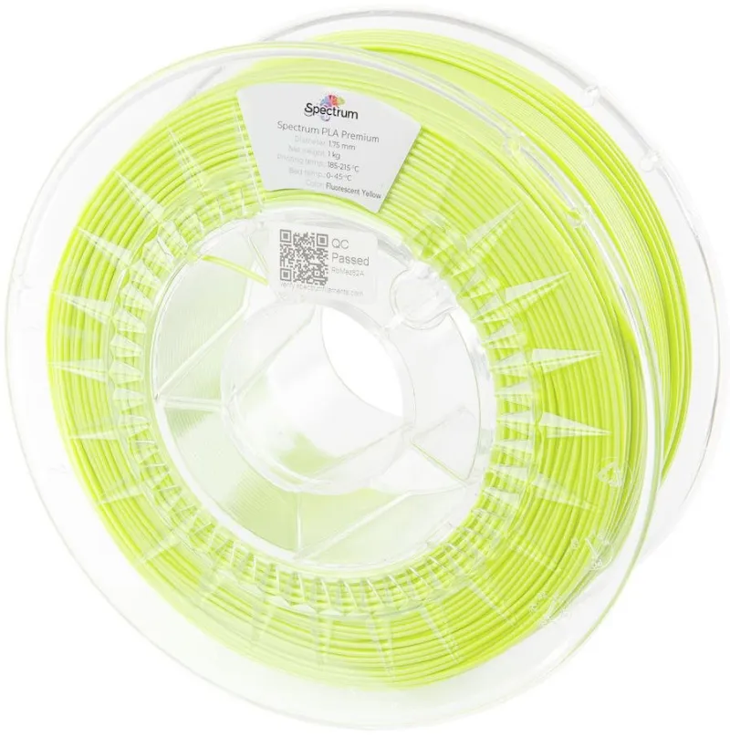 Spectrum 3D filament, Premium PLA, 1,75mm, 1000g, 80017, fluorescenčná žltá