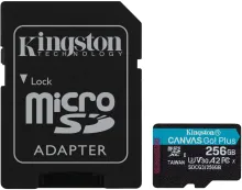 Pamäťová karta Kingston MicroSDXC 256GB Canvas Go! Plus + SD adaptér
