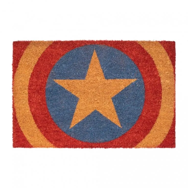 Rohožka Captain America - Shield - rohožka, pred dvere, vonkajšie, rozmery 40 x 60 cm (ŠxD