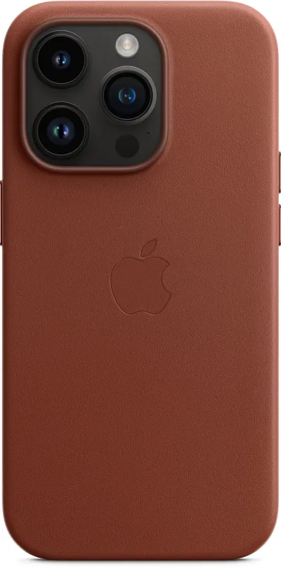 Kryt na mobil Apple iPhone 14 Pro Kožený kryt s MagSafe tehlovo hnedý