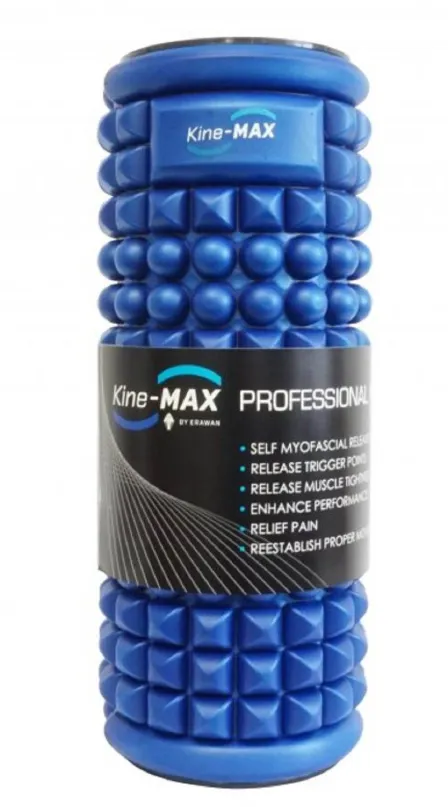 Masážne valec Kine-MAX Professional Massage Foam Roller - masážne Valec - Modrý