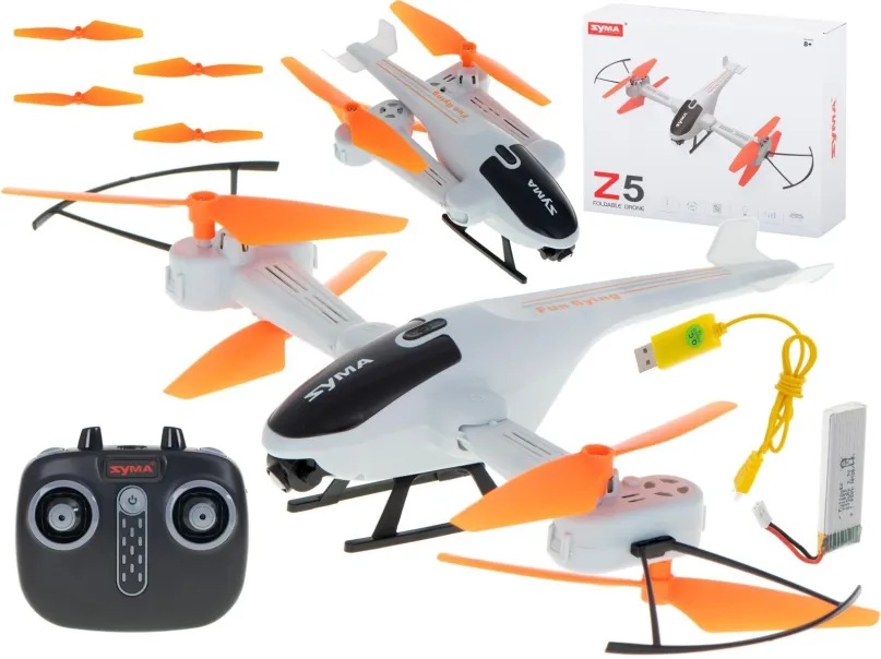 Dron RC dron Syma Z5, bez kamery, dosah prenosu 100 m, doba prevádzky 10 min, autopristáti