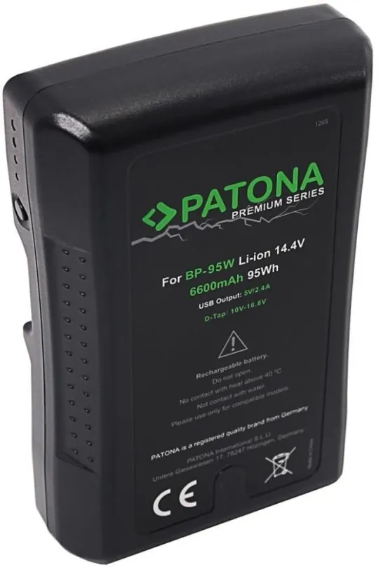 Batéria pre fotoaparát PATONA V-Mount kompatibilná so Sony BP-95WS