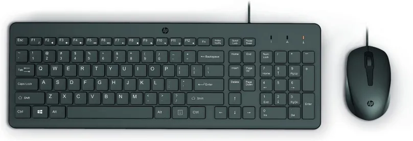 Set klávesnice a myši HP 150 Wired Mouse and Keyboard - US, drôtový, americká (medzinárodn