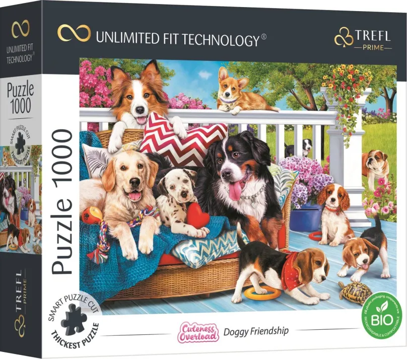 Puzzle Trefl Puzzle UFT Cuteness Overload: Psie priateľstvo 1000 dielikov