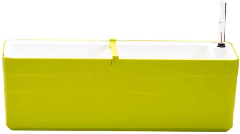 Truhlík PLASTIA Truhlík samozavlažovací BERBERIS 60cm, zelená + biela