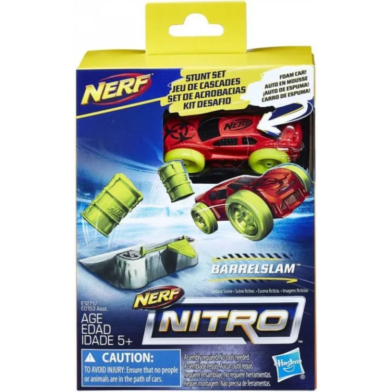 NERF Nitro náhradné autíčko a prekážka Barrelslam, Hasbro E1271