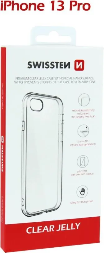 Kryt na mobil Swissten Clear Jelly pre iPhone 13 Pre transparentné