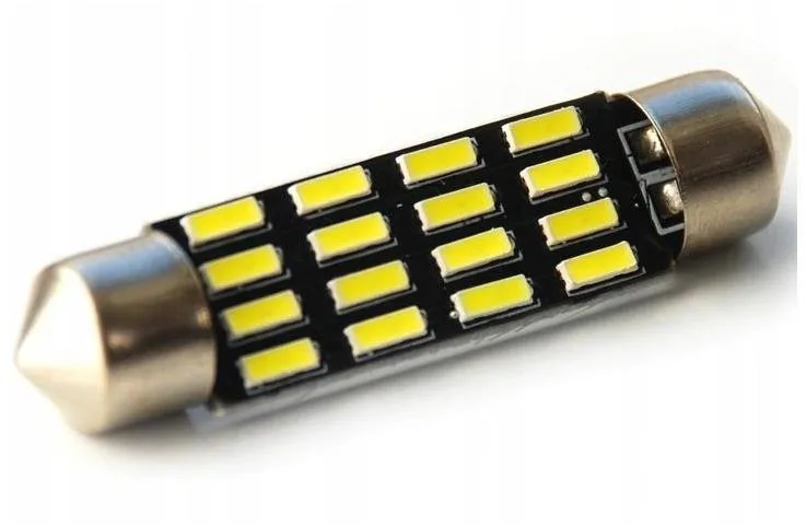 LED autožiarovka Rabel 39 mm 16 smd 4014 C3W C5W C10W SV8,5 biela