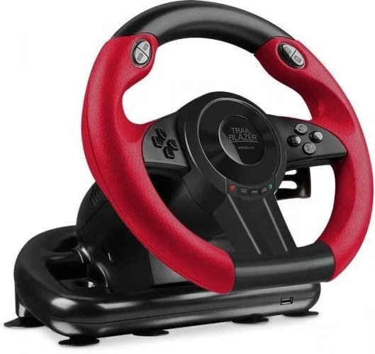 Volant Speedlink TRAILBLAZER Racing Wheel pre PS4/Xbox One/PS3 Black, s pedálmi, uhol otáč