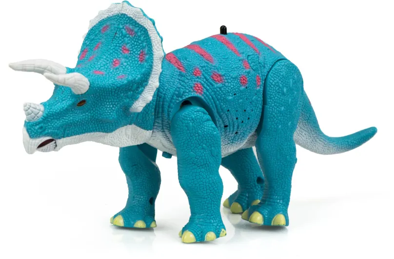 RC model IKONKA Ovládaný RC dinosaurus Triceratops + zvuky, vhodný od 5 rokov