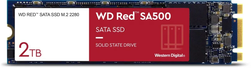 SSD disk WD Red SA500 2TB M.2, M.2 (SATA), TLC (Triple-Level Cell), rýchlosť čítania 560MB