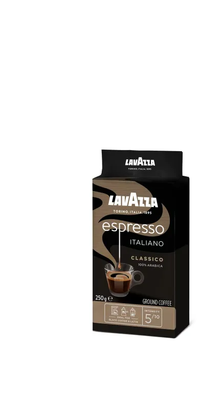 Káva Lavazza Caffe Espresso, mletá, 250g, vákuovo balená