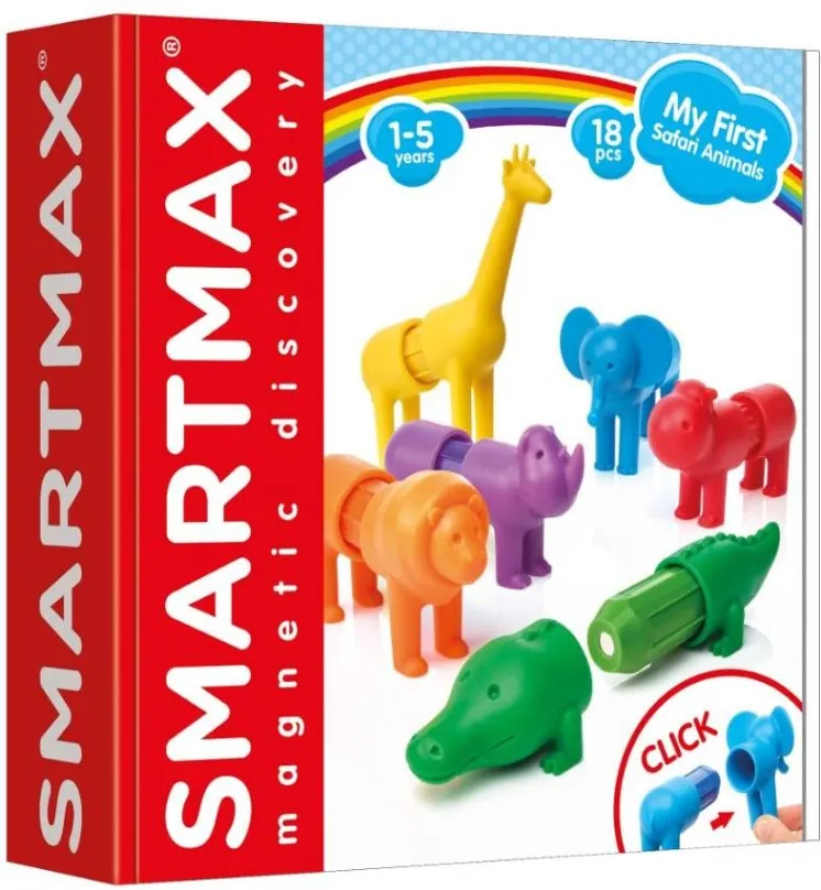 Stavebnica SmartMax - Moje prvé Safari zvieratká - 18 ks