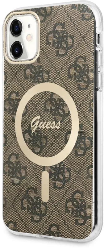Kryt na mobil Guess 4G IML MagSafe Kompatibilný Zadný Kryt pre iPhone 11 Brown