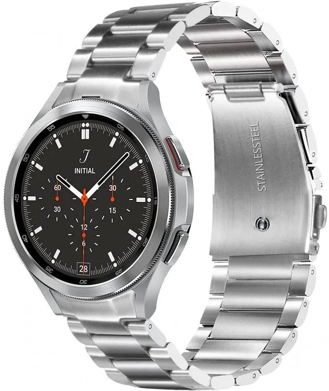 Remienok Drakero Kovový remienok strieborný pre Samsung Galaxy Watch 4, 5 a 6