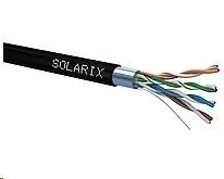 Instalační kabel Solarix STP, Cat6A, drát, PE (SXKD-6A-STP-PE), metráž 1m
