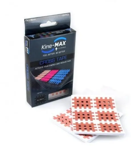 Tejp Kine-MAX Cross Tape-2, mriežkový, materiál bavlna, dĺžka 0,028 m, šírka 3,6 cm, béžov