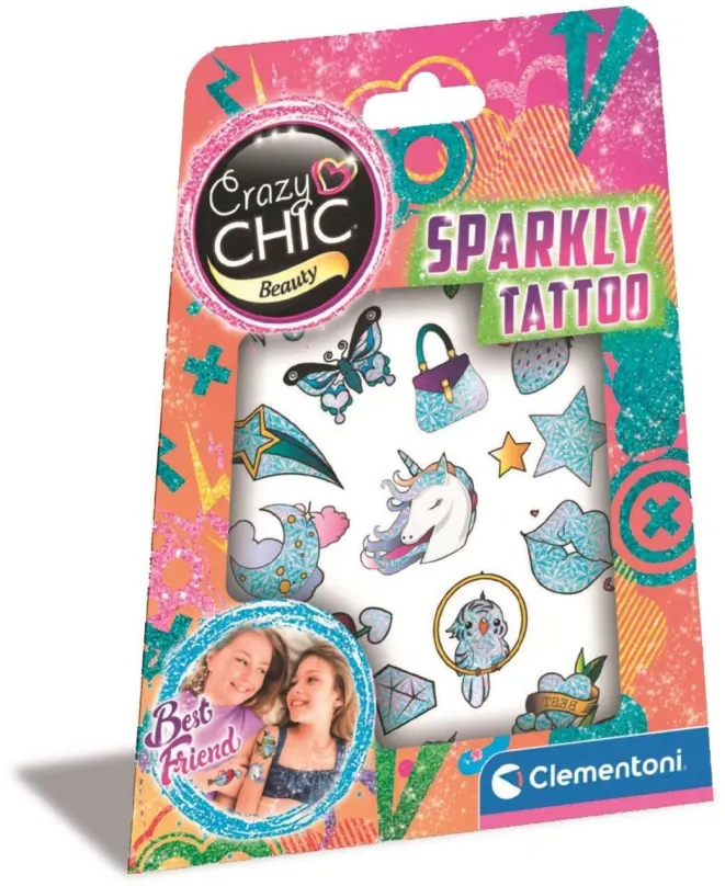 Dočasné tetovanie Clementoni Tetovačky SPARKLY TATTOO