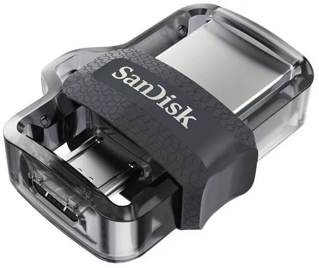 Flash disk SanDisk Ultra Dual USB Drive m3.0, USB 3.2 Gen 1 (USB 3.0), USB-A a Micro