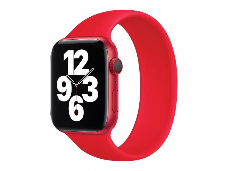 COTECi silikónový remienok 160 mm pre Apple Watch 42/44/45/49mm červená