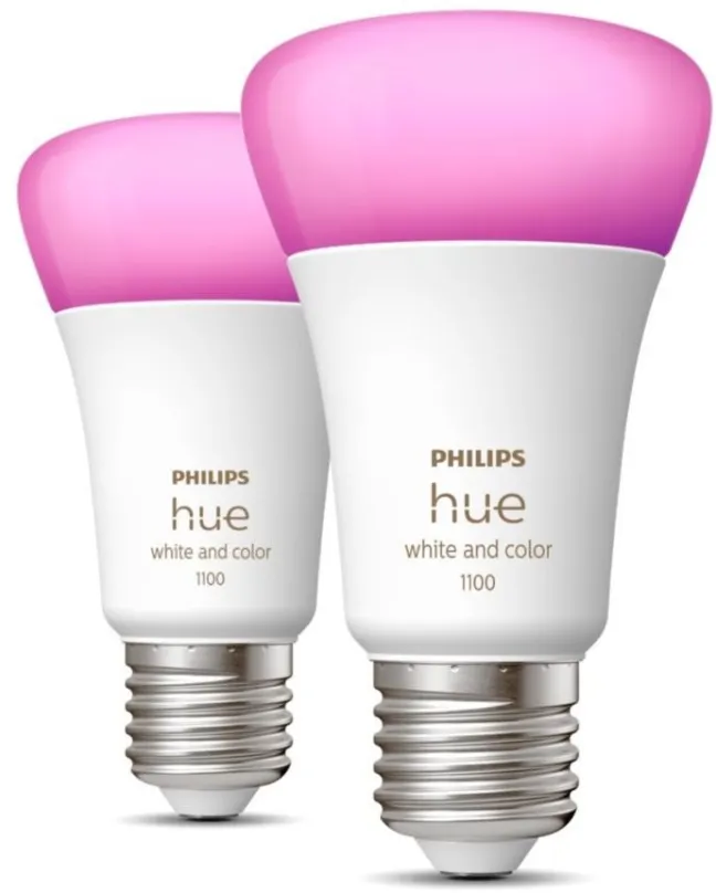 LED žiarovka Philips Hue White and Color Ambiance 9W 1100 E27 2ks
