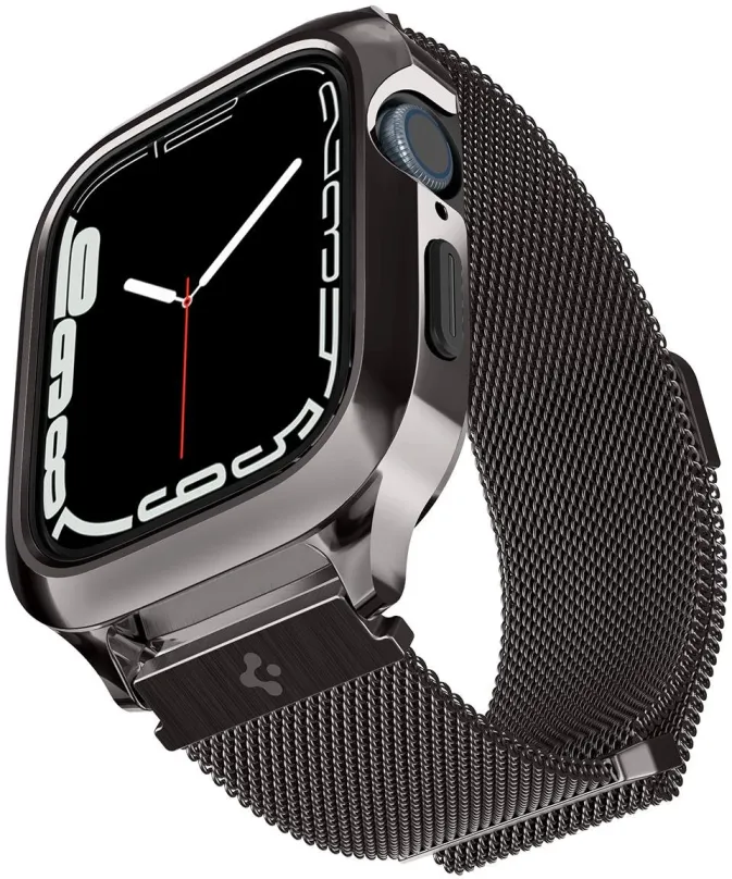Ochranný kryt na hodinky Spigen Metal Fit Pro Graphite Apple Watch 9/8/7 45mm