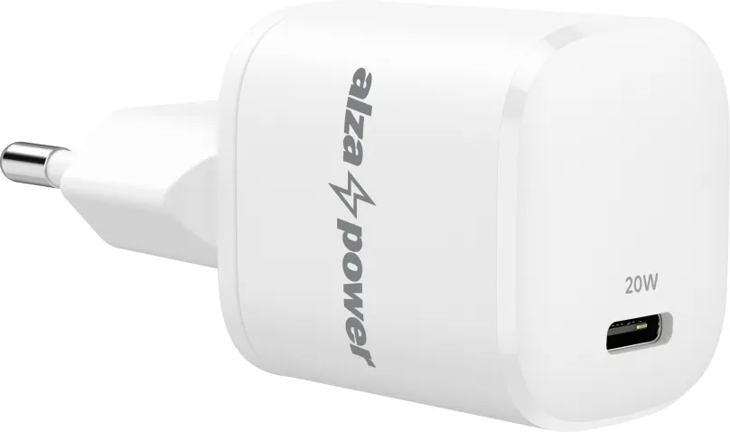 Nabíjačka do siete AlzaPower G100 mini Fast Charge biela