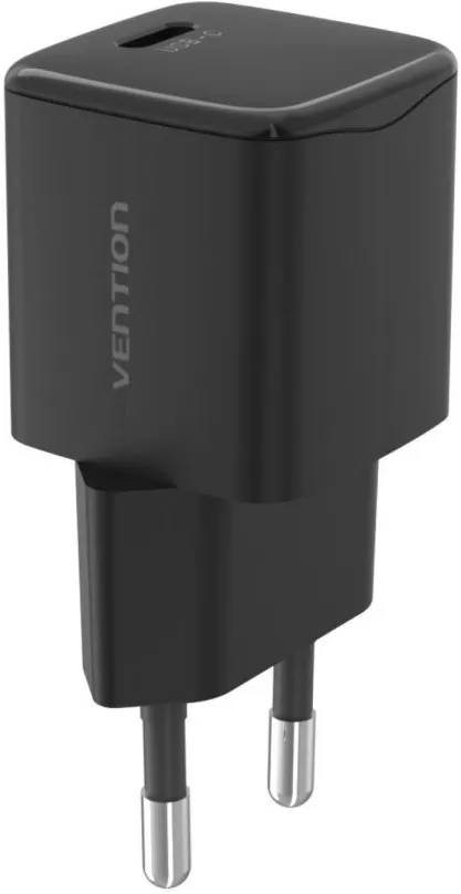Nabíjačka do siete Vention Ultramini 1-Port USB-C Wall Charger (20W) EU-Plug Black