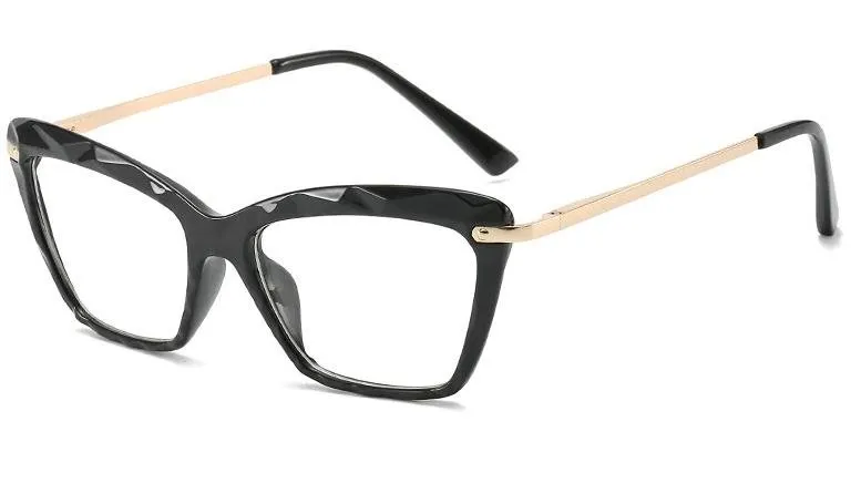 Slnečné okuliare VeyRey Okuliare s čírymi sklami hranaté Verity čierne