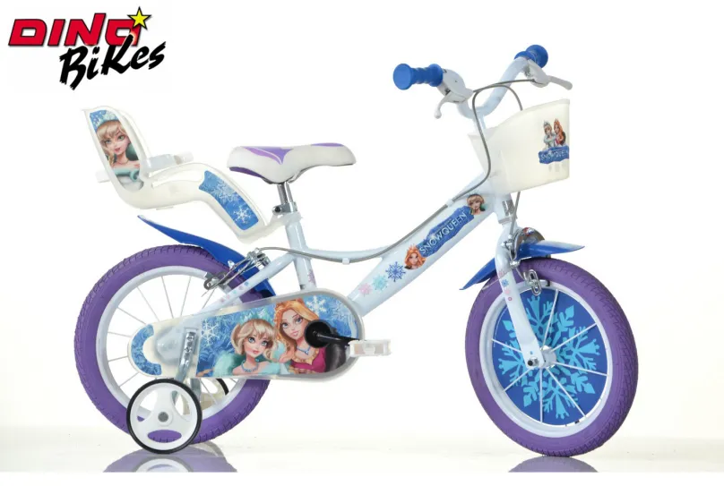 DINO Bikes - Detský bicykel 16"" Snow Queen 2022