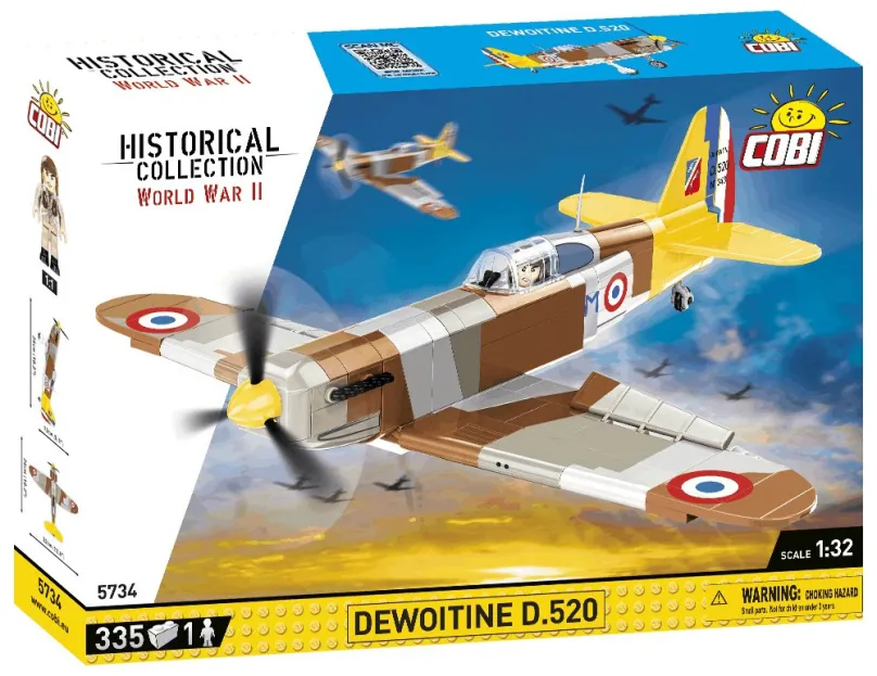 Cobi 5734 Francúzske stíhacie lietadlo Dewoitine D.520