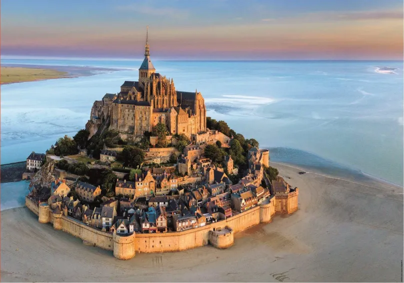 Puzzle Educa Puzzle Mont Saint Michel zo vzduchu 1000 dielikov