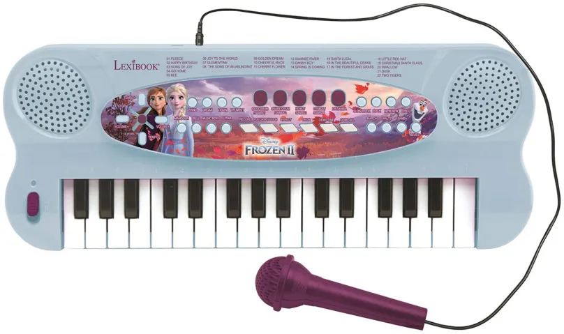 Hudobná hračka Lexibook Frozen Elektrický klavír s mikrofónom (32 klávesov)