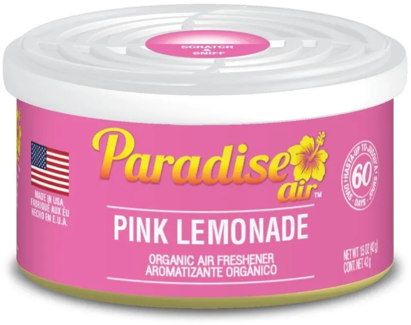 Osviežovač vzduchu Paradise Air Organic Air Freshener 42 g vôňa Pink Lemonade