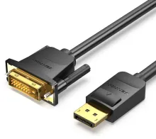 Video kábel Vention DisplayPort (DP) to DVI Cable 1m Black