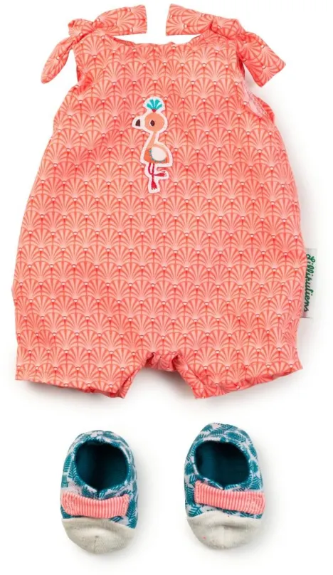 Oblečenie pre bábiky Lilliputiens - letný overal pre bábiky + topánky