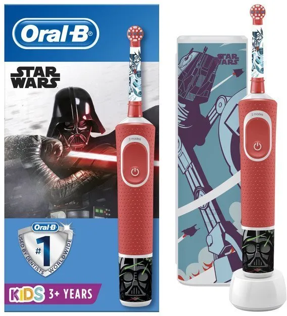 Elektrická zubná kefka Oral-B Vitality Kids Star Wars + Cestovné Puzdro