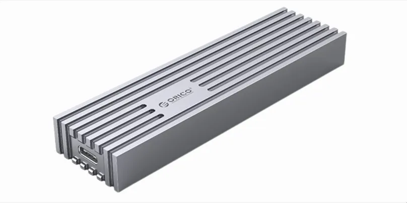 Externý box ORICO M231C3 M.2 NGFF SSD Enclosure (6G), sivý